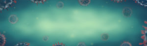 Novel Coronavirus (2019-nCoV), Flu or SARS virus Background with text place. Panoramic.